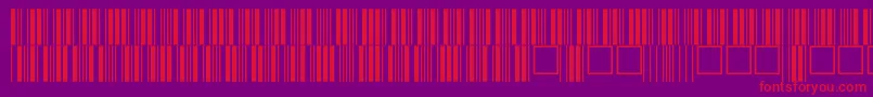 V100014 Font – Red Fonts on Purple Background