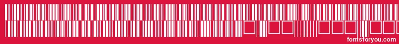 V100014 Font – White Fonts on Red Background