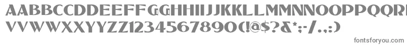Tucsontwo-fontti – harmaat kirjasimet valkoisella taustalla