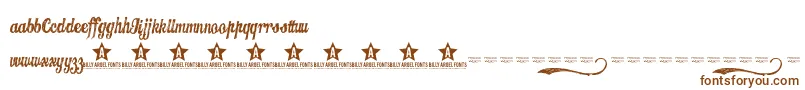 Candy Font – Brown Fonts on White Background