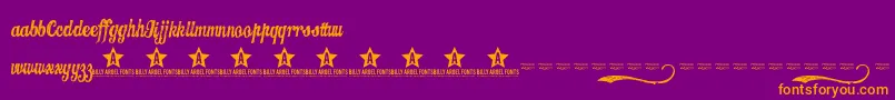 Más sobre la fuente Candy fuente Candy – Fuentes Naranjas Sobre Fondo Morado