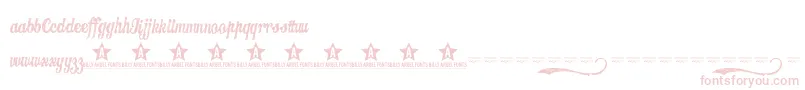 fuente Candy – Fuentes Rosadas Sobre Fondo Blanco