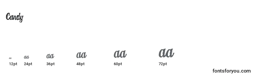 Candy Font Sizes