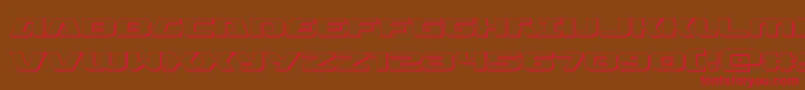 Iapetus3D Font – Red Fonts on Brown Background