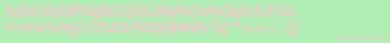 Шрифт PanforteSerifBold – розовые шрифты на зелёном фоне