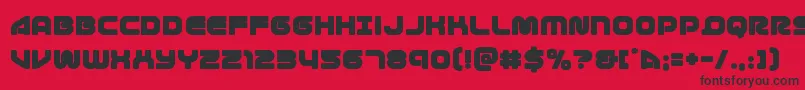 1stenterprises Font – Black Fonts on Red Background