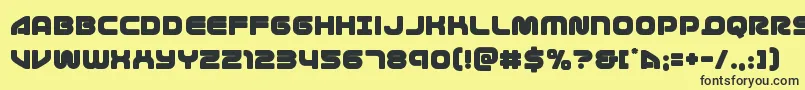 1stenterprises Font – Black Fonts on Yellow Background