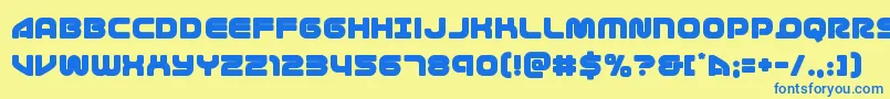 フォント1stenterprises – 青い文字が黄色の背景にあります。