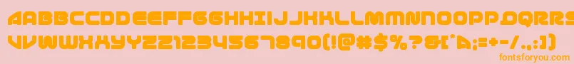 1stenterprises Font – Orange Fonts on Pink Background