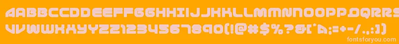 1stenterprises Font – Pink Fonts on Orange Background