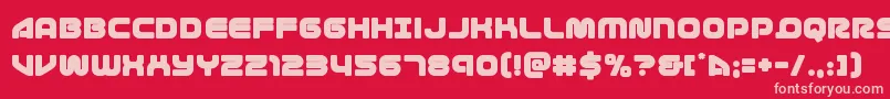 1stenterprises Font – Pink Fonts on Red Background