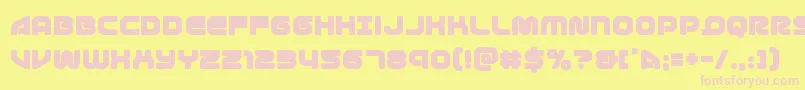 1stenterprises Font – Pink Fonts on Yellow Background