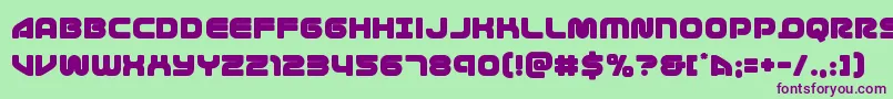 1stenterprises Font – Purple Fonts on Green Background
