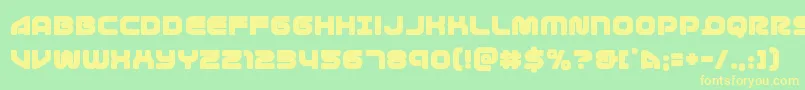 1stenterprises Font – Yellow Fonts on Green Background