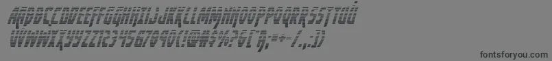 Yankeeclippergradital Font – Black Fonts on Gray Background
