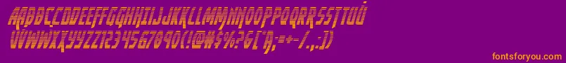 Yankeeclippergradital Font – Orange Fonts on Purple Background