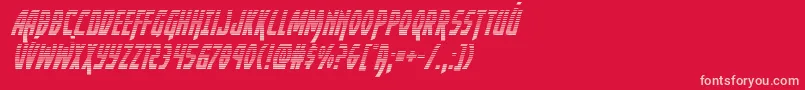 Yankeeclippergradital Font – Pink Fonts on Red Background