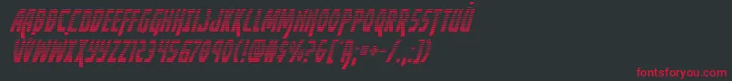Yankeeclippergradital Font – Red Fonts on Black Background
