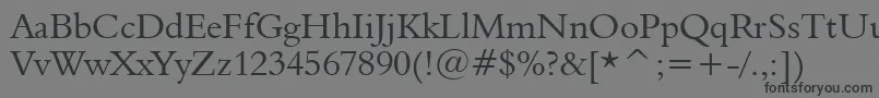 Шрифт Aldine401Bt – чёрные шрифты на сером фоне