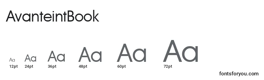 AvanteintBook Font Sizes