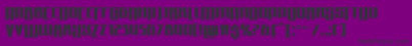 Quantummalicedrop Font – Black Fonts on Purple Background