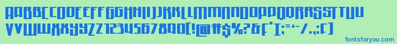 Quantummalicedrop Font – Blue Fonts on Green Background