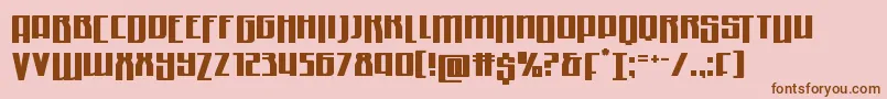 Quantummalicedrop Font – Brown Fonts on Pink Background