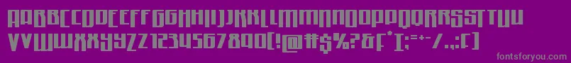 Quantummalicedrop Font – Gray Fonts on Purple Background