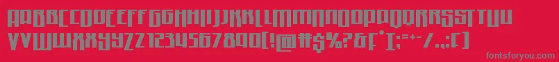 Quantummalicedrop Font – Gray Fonts on Red Background