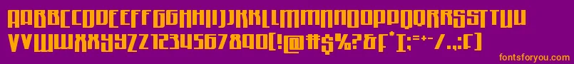 Quantummalicedrop Font – Orange Fonts on Purple Background