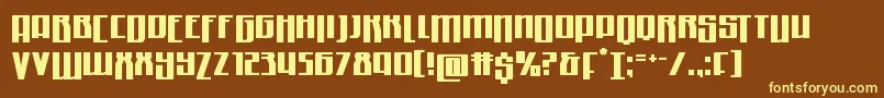 Quantummalicedrop Font – Yellow Fonts on Brown Background