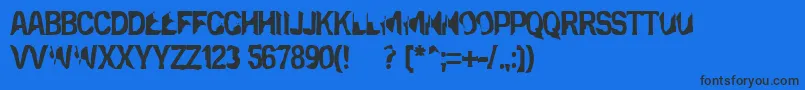 Weitere Informationen zur Eclipsedmoon-Schriftart Eclipsedmoon-Schriftart – Schwarze Schriften auf blauem Hintergrund