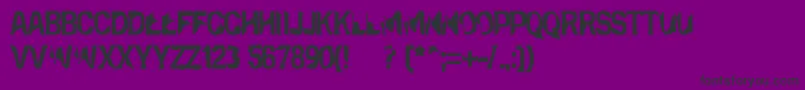 Eclipsedmoon-fontti – mustat fontit violetilla taustalla