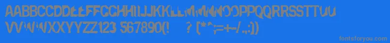 Eclipsedmoon Font – Gray Fonts on Blue Background