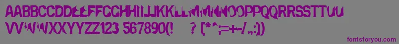 フォントEclipsedmoon – 紫色のフォント、灰色の背景