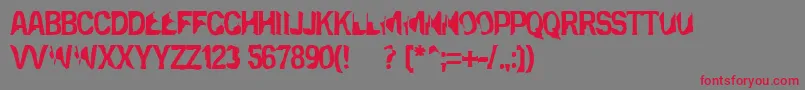Eclipsedmoon Font – Red Fonts on Gray Background