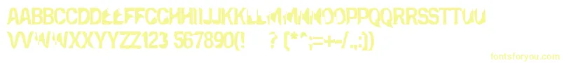 Шрифт Eclipsedmoon – жёлтые шрифты