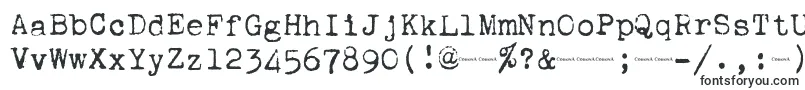 Corona4Typewriter Font – Computer Fonts