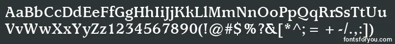 ItcUsherwoodLtBold Font – White Fonts