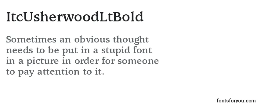 ItcUsherwoodLtBold-fontti