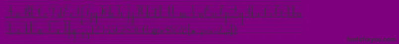 Шрифт EclCour – чёрные шрифты на фиолетовом фоне