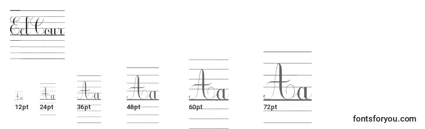 EclCour Font Sizes