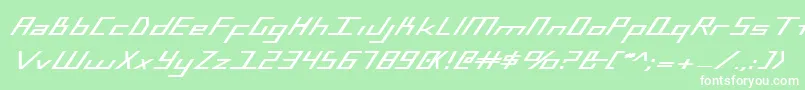 BlueJulyBoldExpanded Font – White Fonts on Green Background