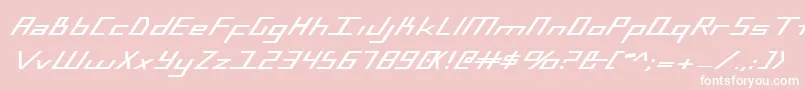 BlueJulyBoldExpanded Font – White Fonts on Pink Background