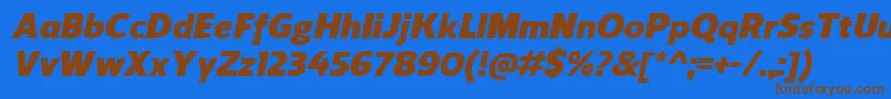 Más sobre la fuente ReganBlackitalic fuente ReganBlackitalic – Fuentes Marrones Sobre Fondo Azul