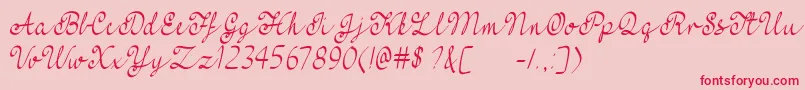 More about MfFeelMyHeart Font MfFeelMyHeart Font – Red Fonts on Pink Background