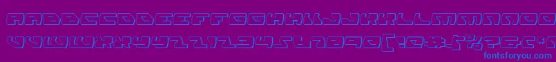 Daedaluss Font – Blue Fonts on Purple Background