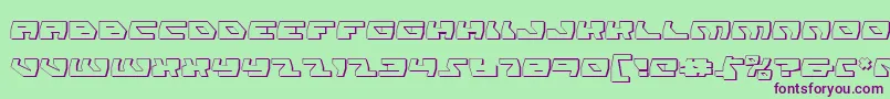 Daedaluss Font – Purple Fonts on Green Background