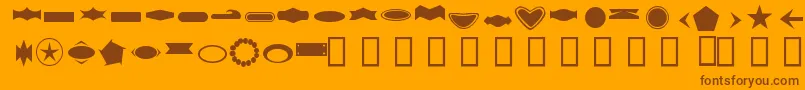 fuente ButtonByFanta – Fuentes Marrones Sobre Fondo Naranja