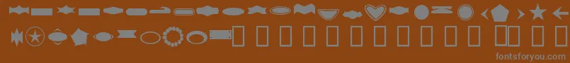 ButtonByFanta Font – Gray Fonts on Brown Background
